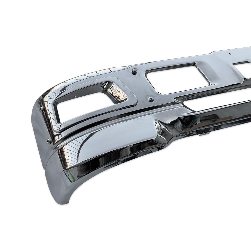 いすゞ 07エルフ 標準キャブ メッキ フロント バンパー + ガーニッシュ