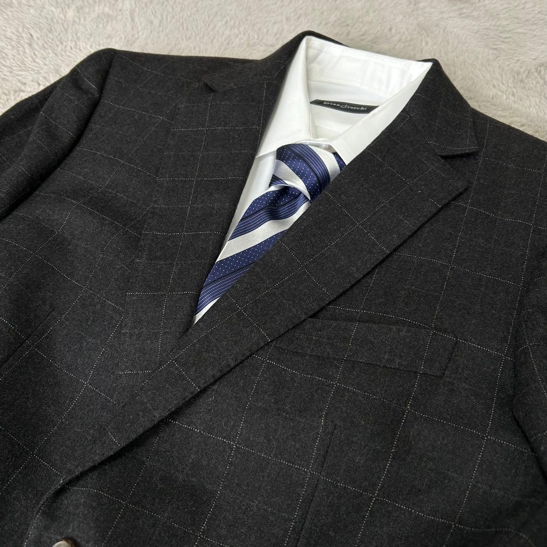 【極美品/裏地ロゴ入り】マッキントッシュロンドン スーツセット グレー M