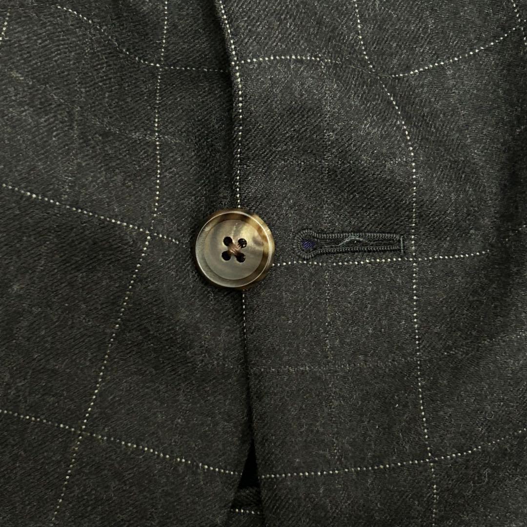 【極美品/裏地ロゴ入り】マッキントッシュロンドン スーツセット グレー M