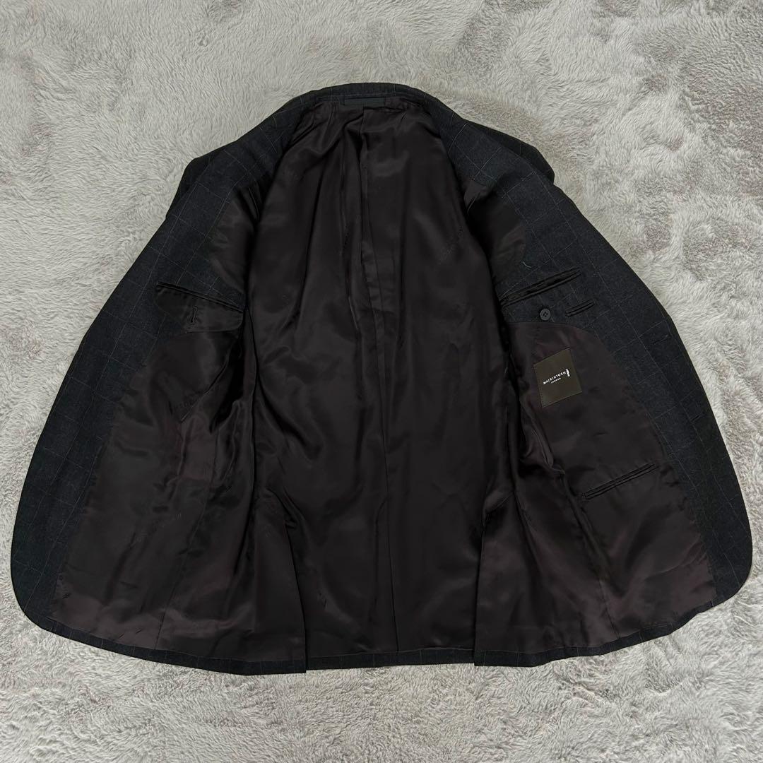 【極美品/裏地ロゴ入り】マッキントッシュロンドン スーツセット グレー M