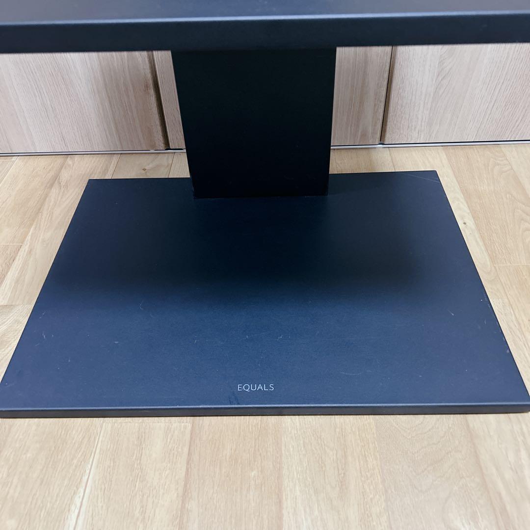 EQUALS テレビスタンド WALL V2 ロータイプ 棚板付き ブラック 壁
