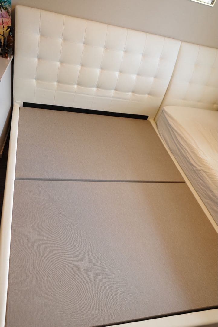 美品✨フランスベッド アシュフォード ダブル ホワイト／ホテルライク 高級ベッド