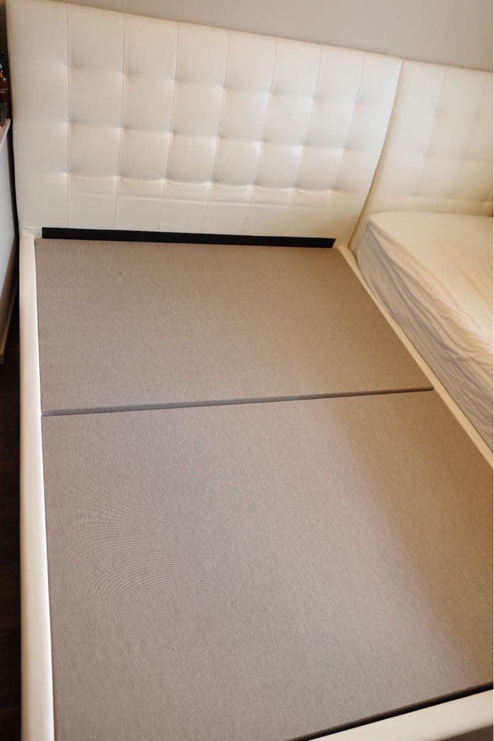 美品✨フランスベッド アシュフォード ダブル ホワイト／ホテルライク 高級ベッド