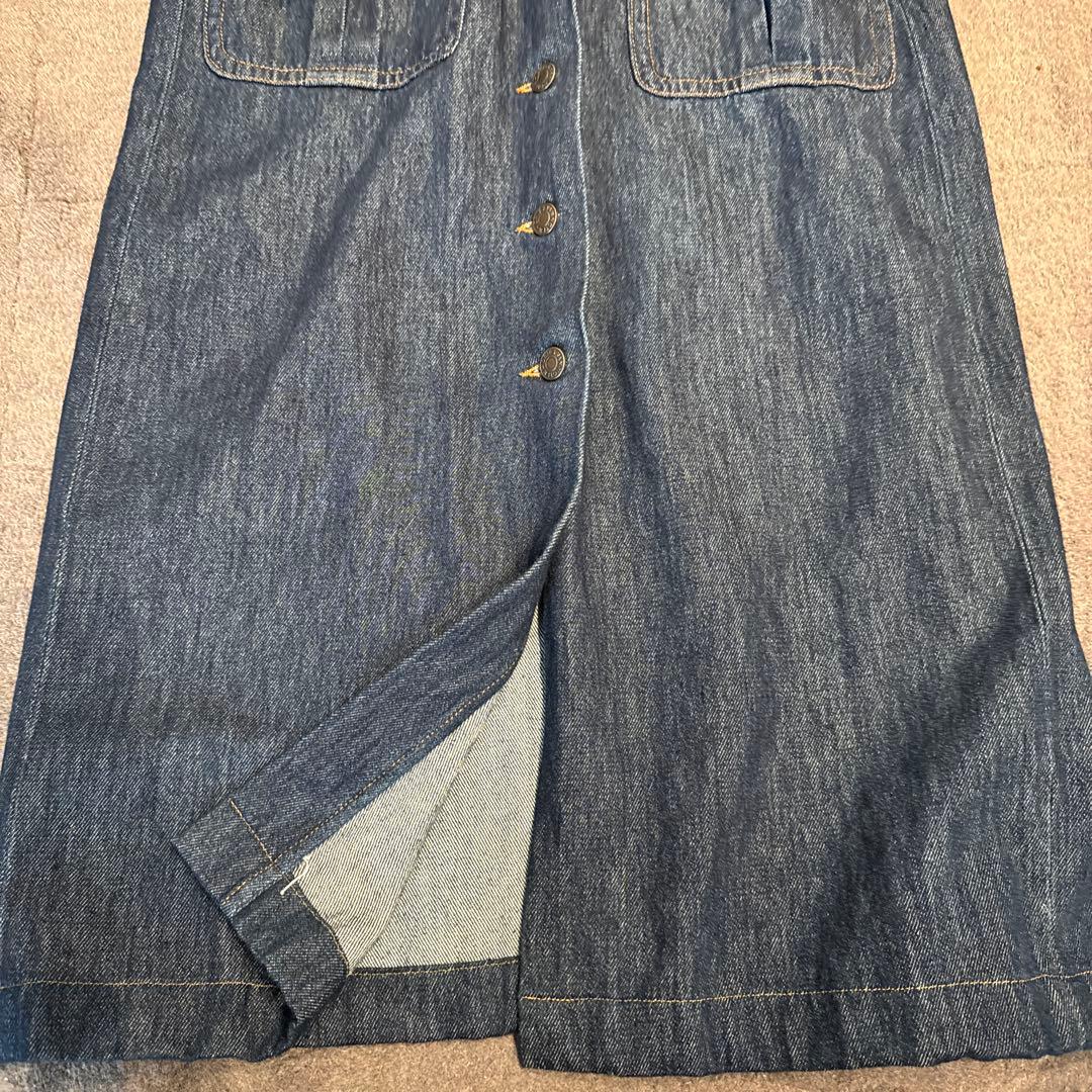 ドリスヴァンノッテン ダークデニム 長袖ワンピース