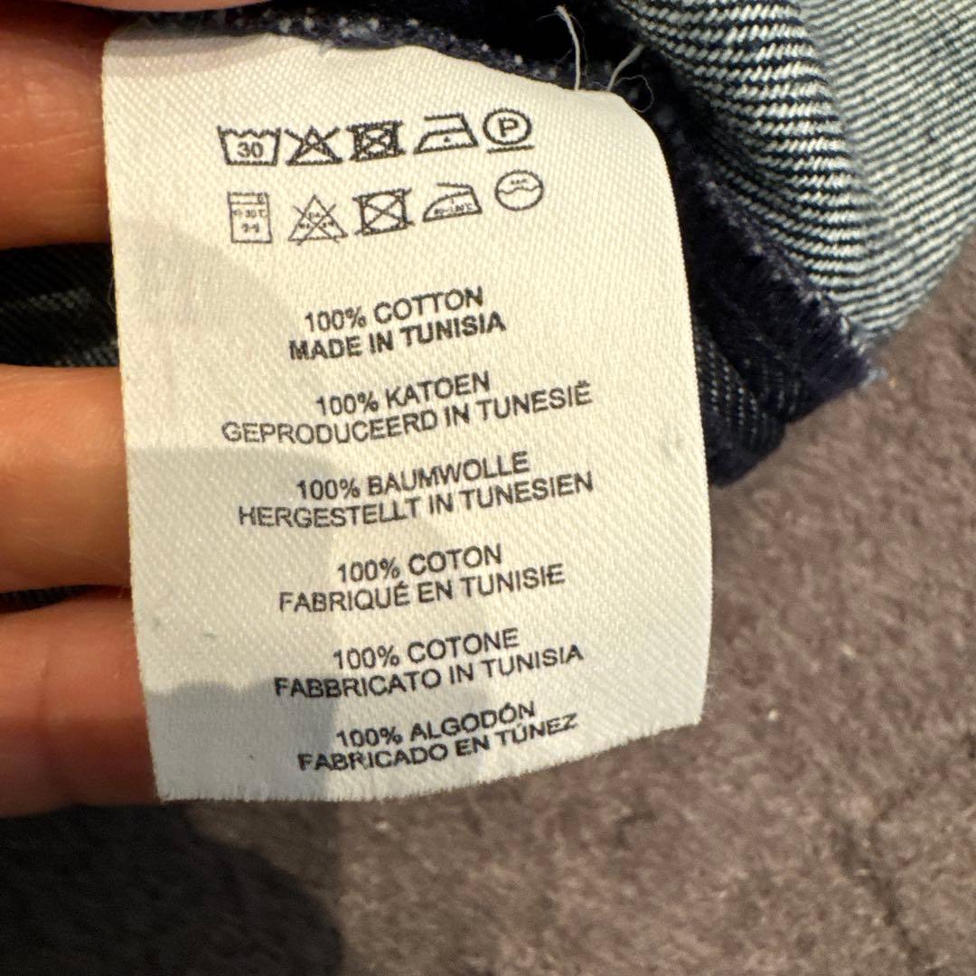 ドリスヴァンノッテン ダークデニム 長袖ワンピース