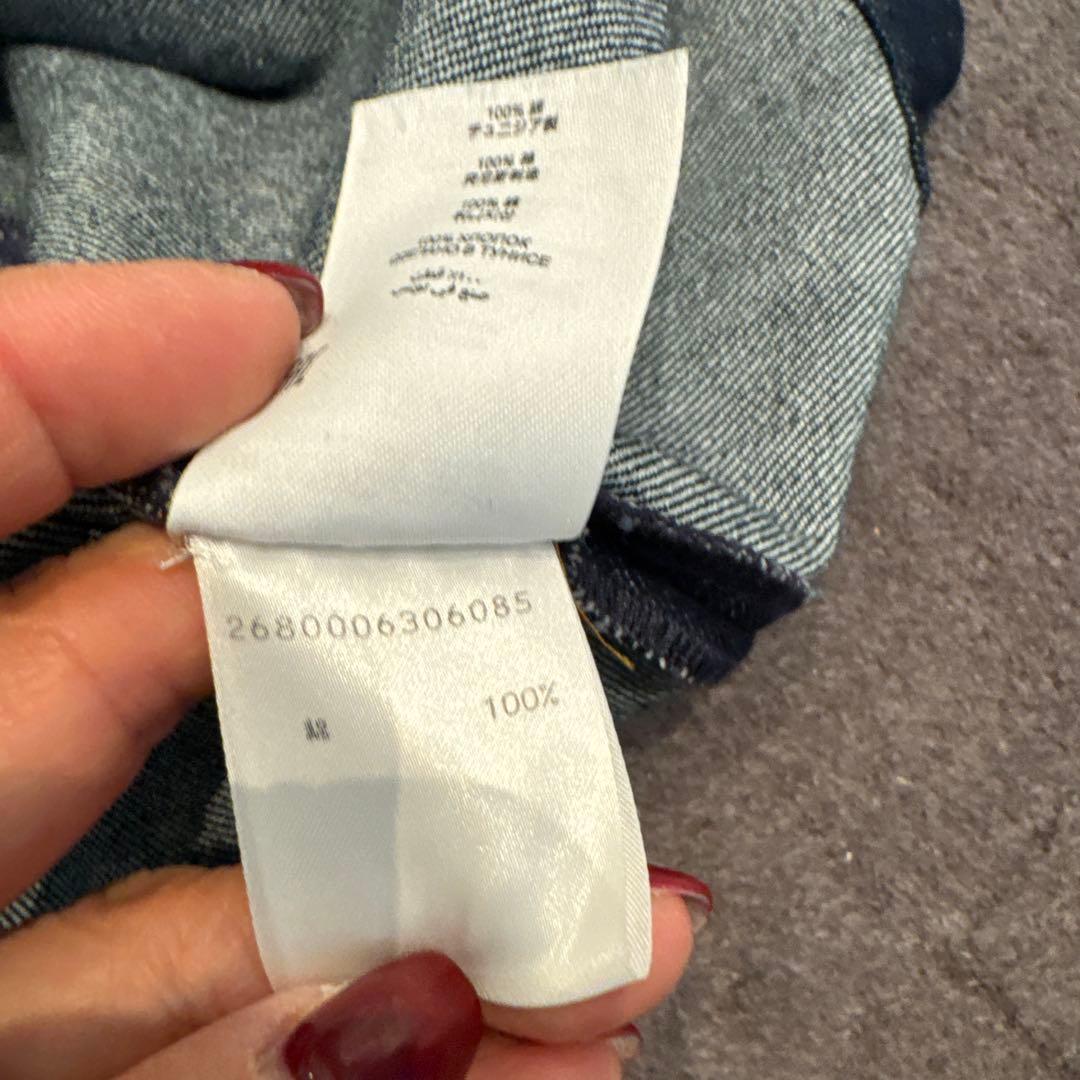 ドリスヴァンノッテン ダークデニム 長袖ワンピース