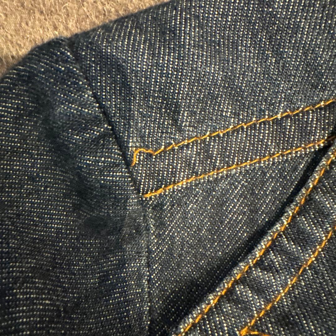 ドリスヴァンノッテン ダークデニム 長袖ワンピース