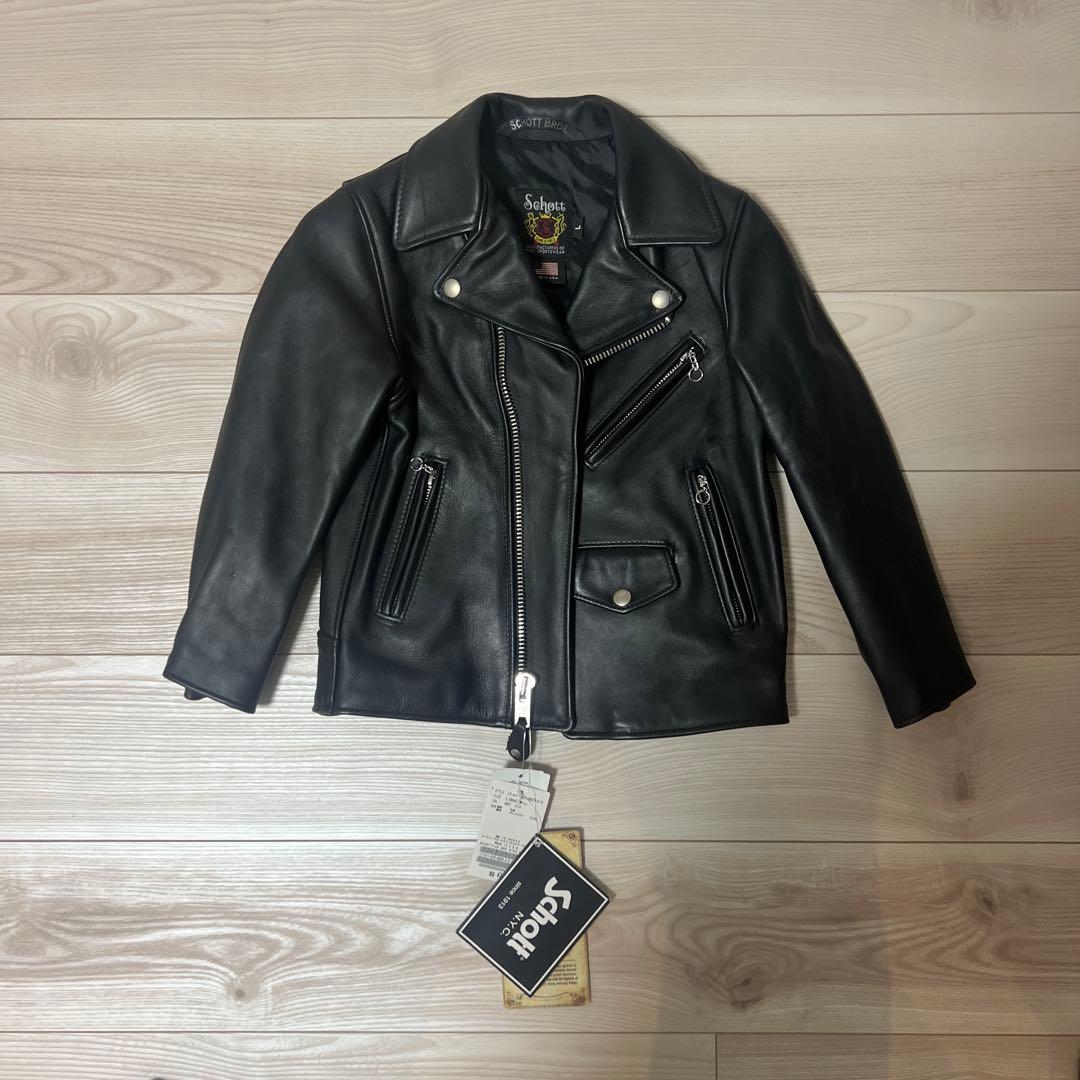 C*s様 Schott ブラック レザーライダースジャケット L