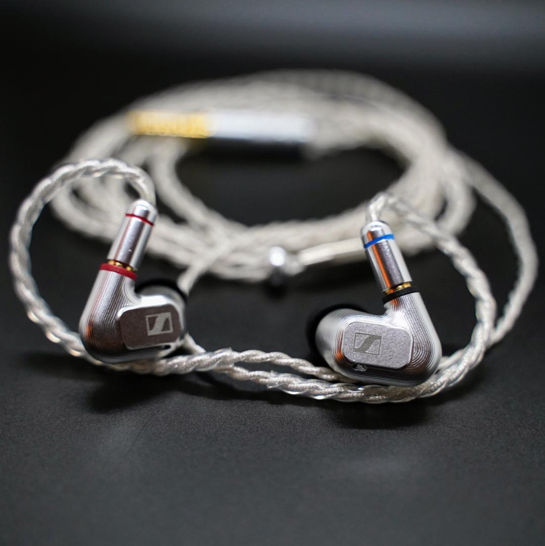 【1点のみ】7N粒子単結晶銅銀メッキ リッツ構造　IE900 4.4mm L字