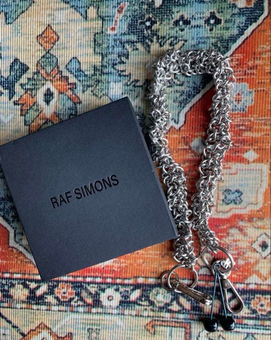 ラフシモンズ Raf Simons ウォレットチェーン　チェリー