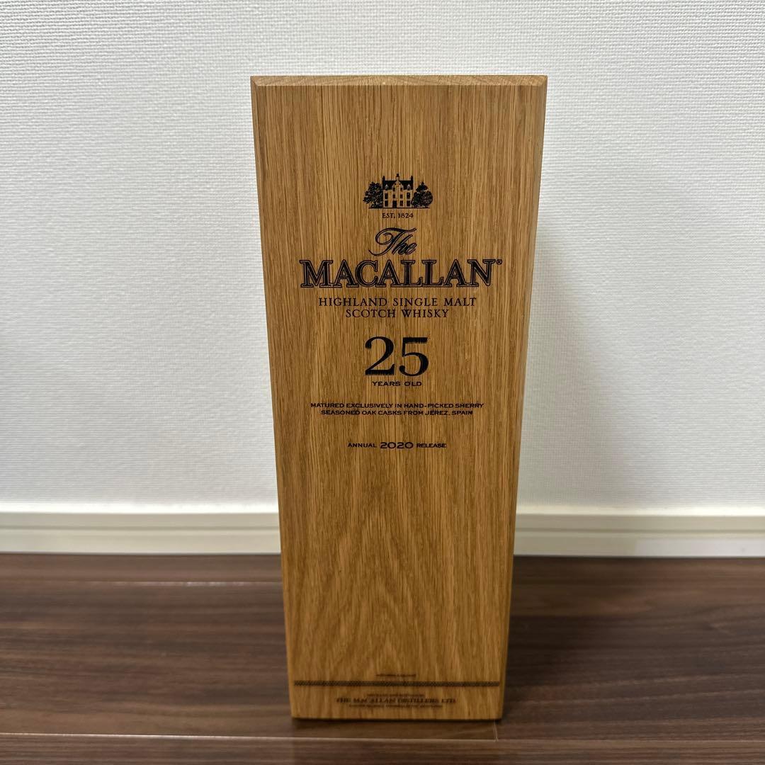 『早い者勝ち』マッカラン 25年 空瓶フルセット 24時間以内配送 即購入可