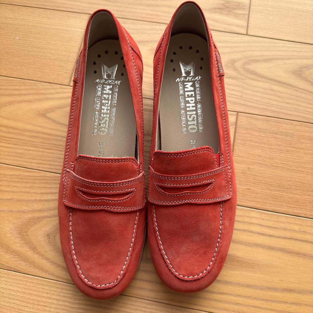 Mephisto スエード モカシン 40 ローファー