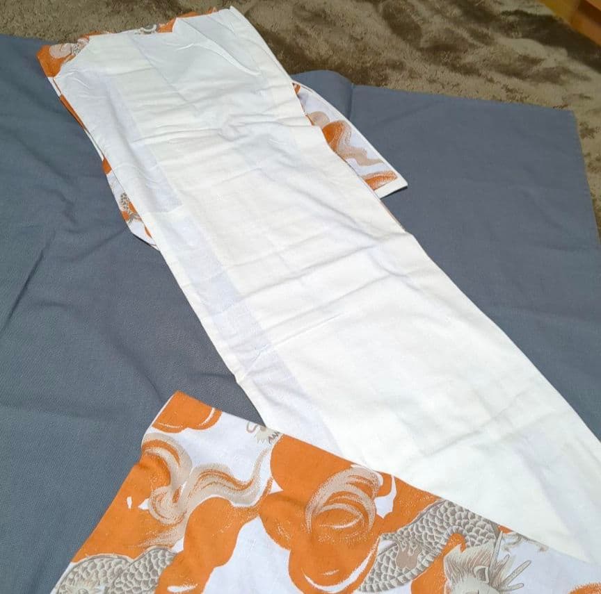 撫松庵　片身替わり　浴衣　龍