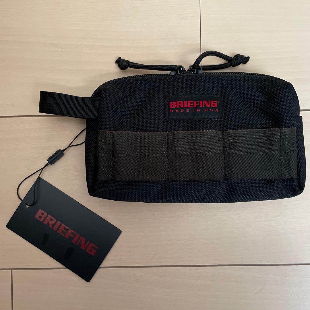 Gin【美品】BRIEFING MOBILE POUCH Mブラック