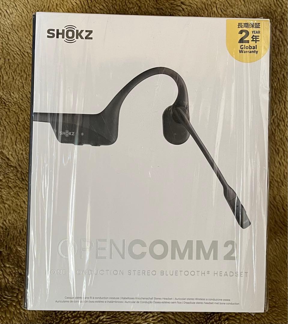 お値引中【動作確認のみ】 SHOKZ OpenComm2 骨伝導イヤホン