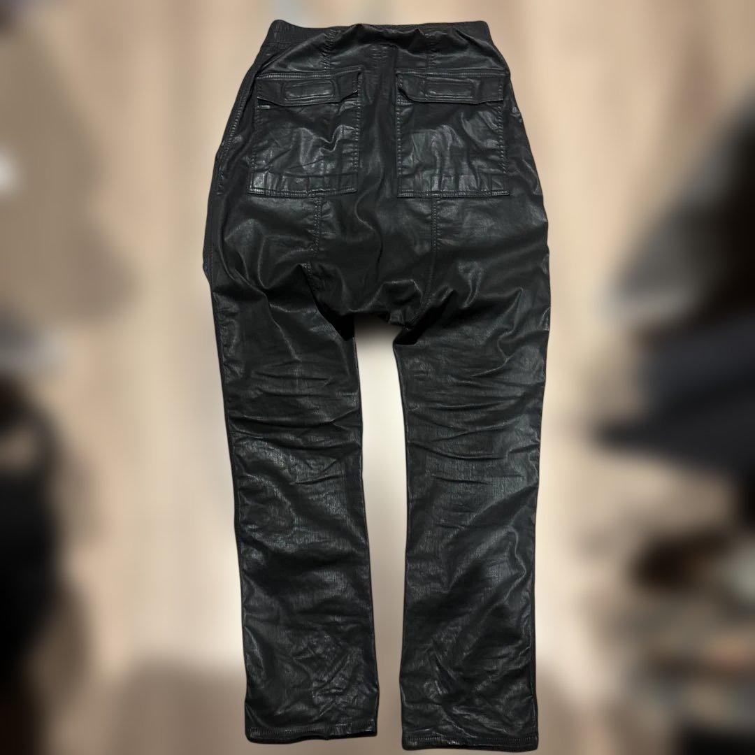 リックオウエンス　サルエルパンツ　BLACK Wax