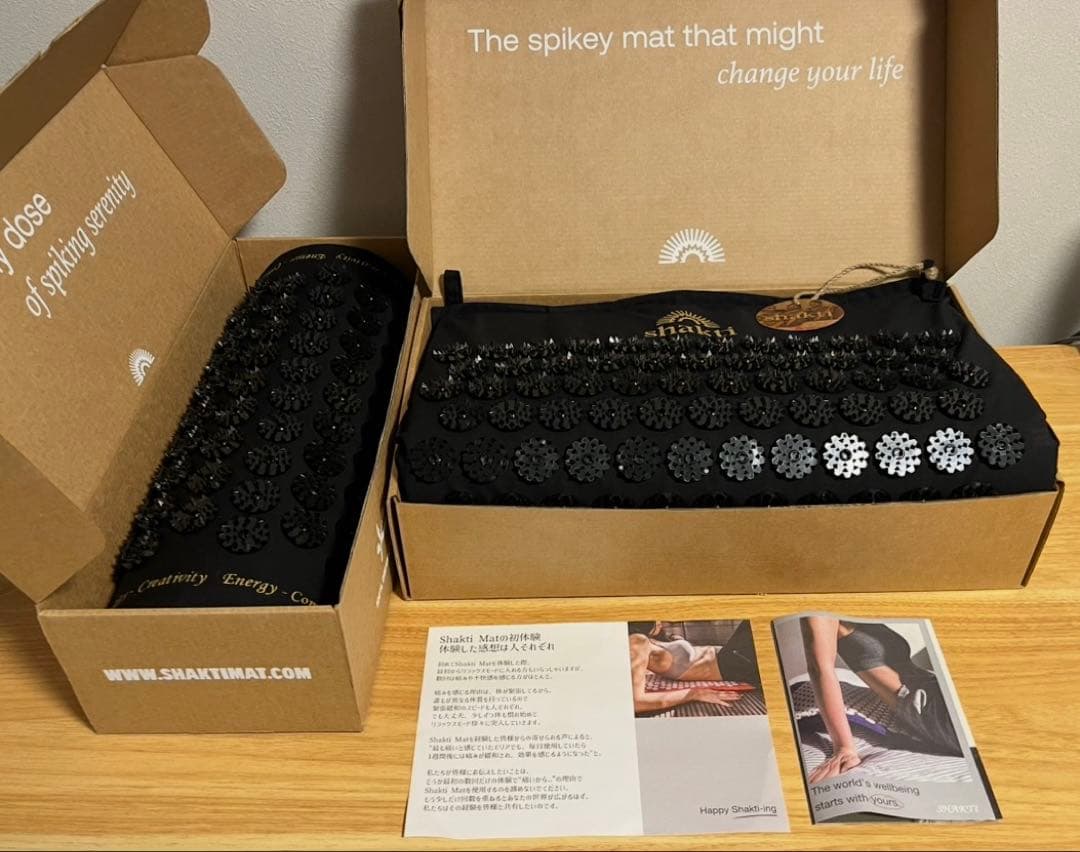 美品【正規品】シャクティ 指圧マット・枕 究極セット レベル② 黒