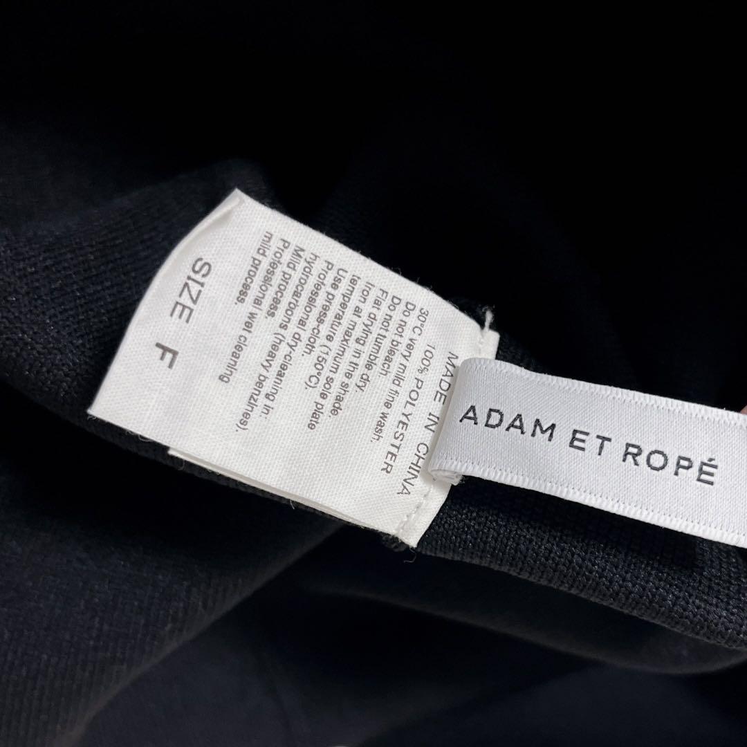 ADAM ET ROPE' FEMME フォルムニットワンピース ブラック　F