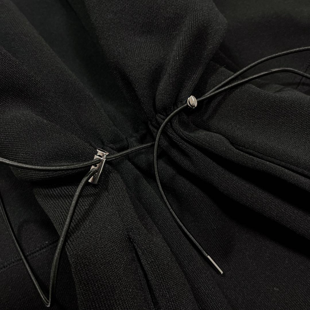 ADAM ET ROPE' FEMME フォルムニットワンピース ブラック　F