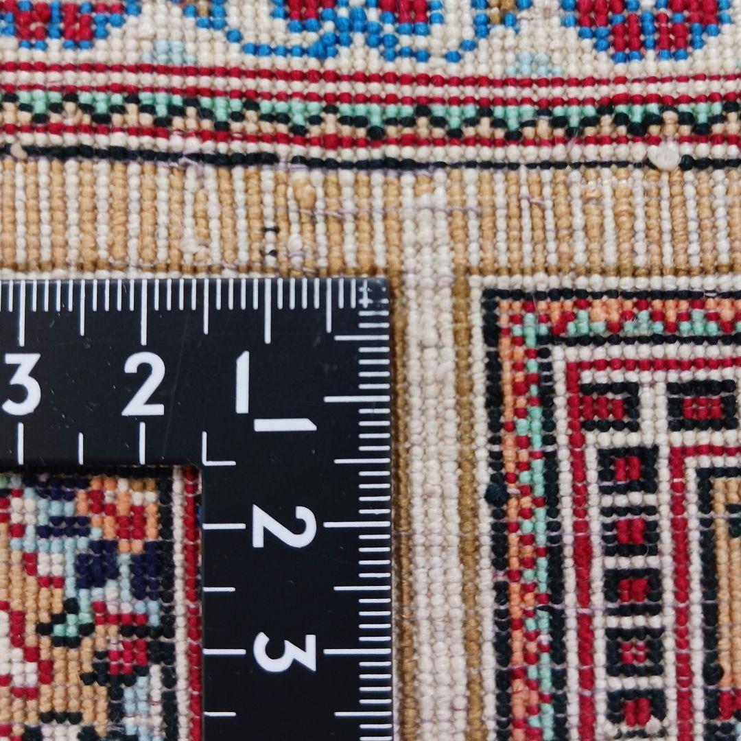 Y2605 最高級ペルシャ絨毯 クム産 シルク100％ 手織100万ノット