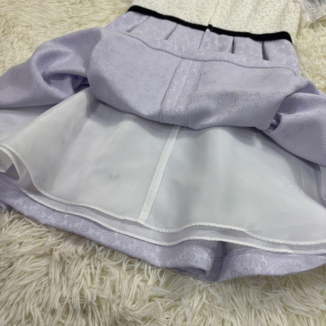 CHOPIN フラワージャガード　アンサンブルワンピース130 フレア