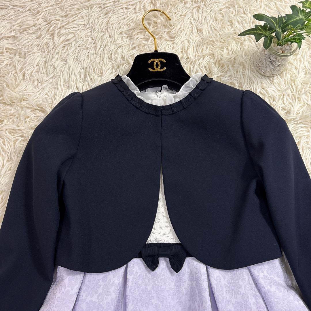 CHOPIN フラワージャガード　アンサンブルワンピース130 フレア