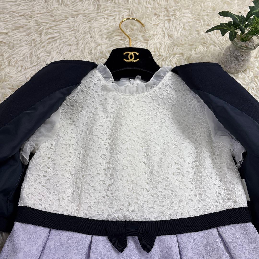 CHOPIN フラワージャガード　アンサンブルワンピース130 フレア