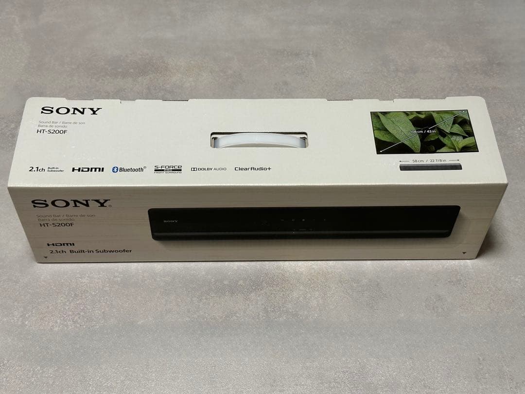 SONY サウンドバー HT-S200Fチャコールブラック サブウーファー