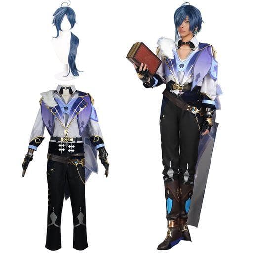 ガイアコスプレウィッグ付き騎兵隊長原神コスプレフルセット(ガイアウィッグ付きL)