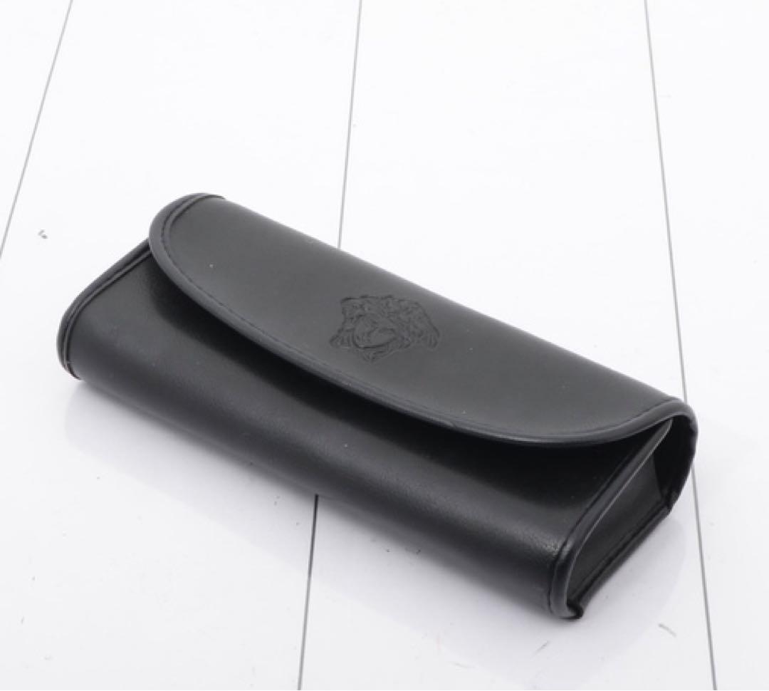 ✨VERSACE✨y2kブラックオーバルサングラス ゴールドロゴ