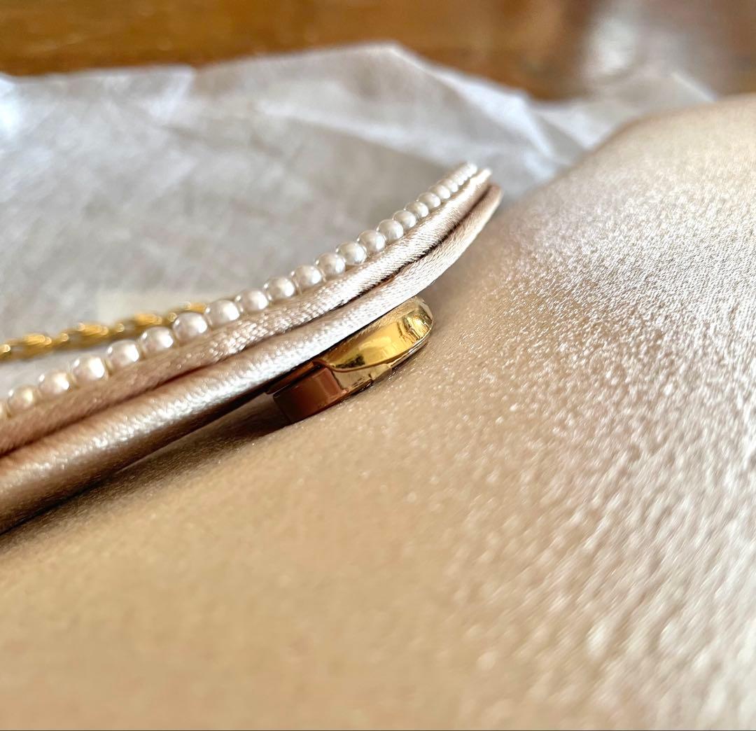 ◉一部金具以外美品◉ 東京ソワール 2wayベージュパーティーバッグ