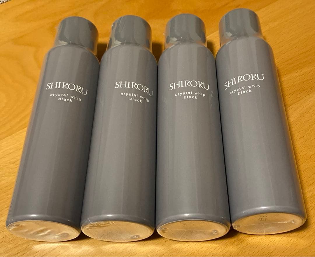 SHIRORU クリスタルホイップ ブラック　洗顔料4本セット