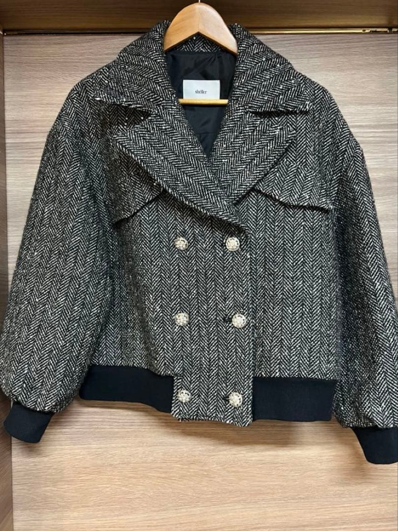 ジャケット・アウター sheller brillant herringbone jacket coat
