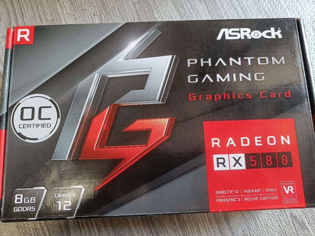 グラフィックボード・グラボ・ビデオカード ASRock Radeon RX 580 8GB OC