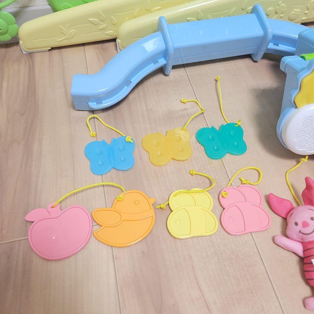 【未使用級】くまのプーさん　えらべる回転 6WAYジムにへんしんメリー