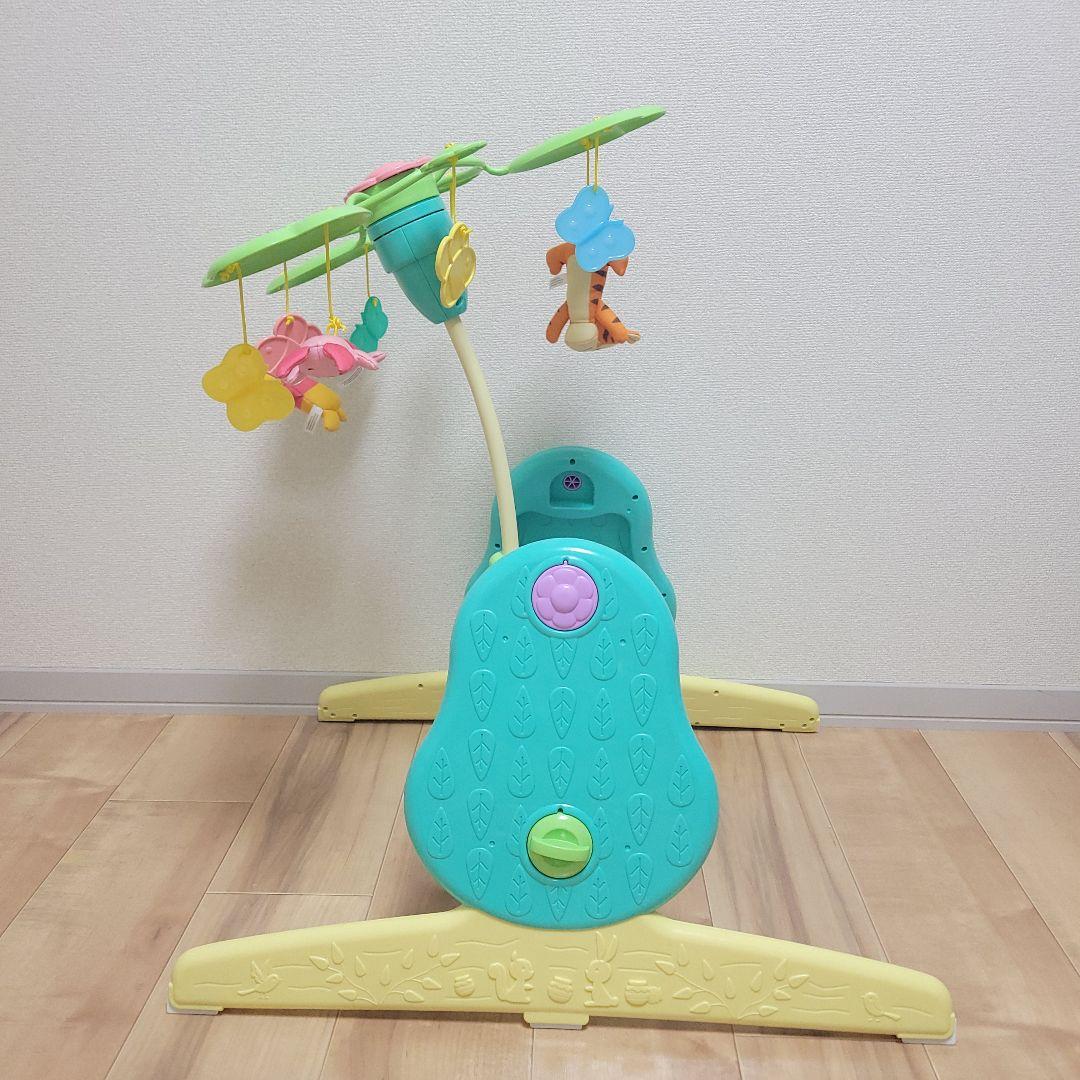 【未使用級】くまのプーさん　えらべる回転 6WAYジムにへんしんメリー