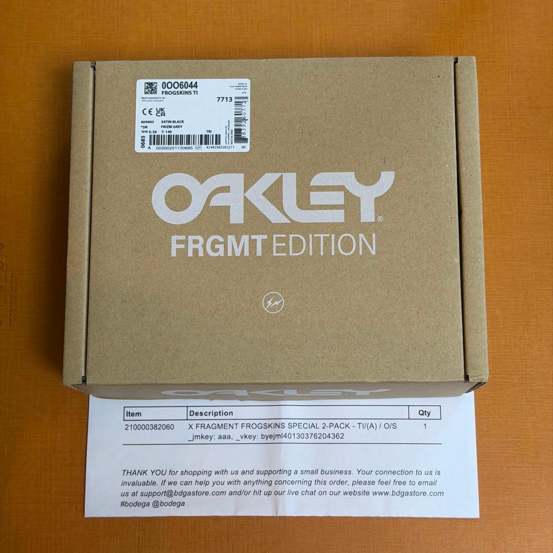 FRAGMENT × OAKLEY フロッグスキン 藤原ヒロシ Frogskin