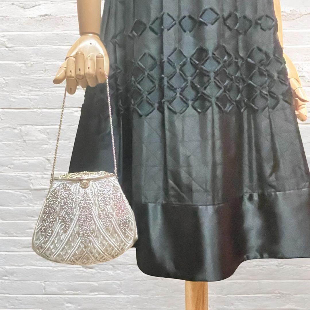 極美品⭐︎高級 Lumy ルミーはしもと ビーズ刺繍 パーティーバッグ ビジュー