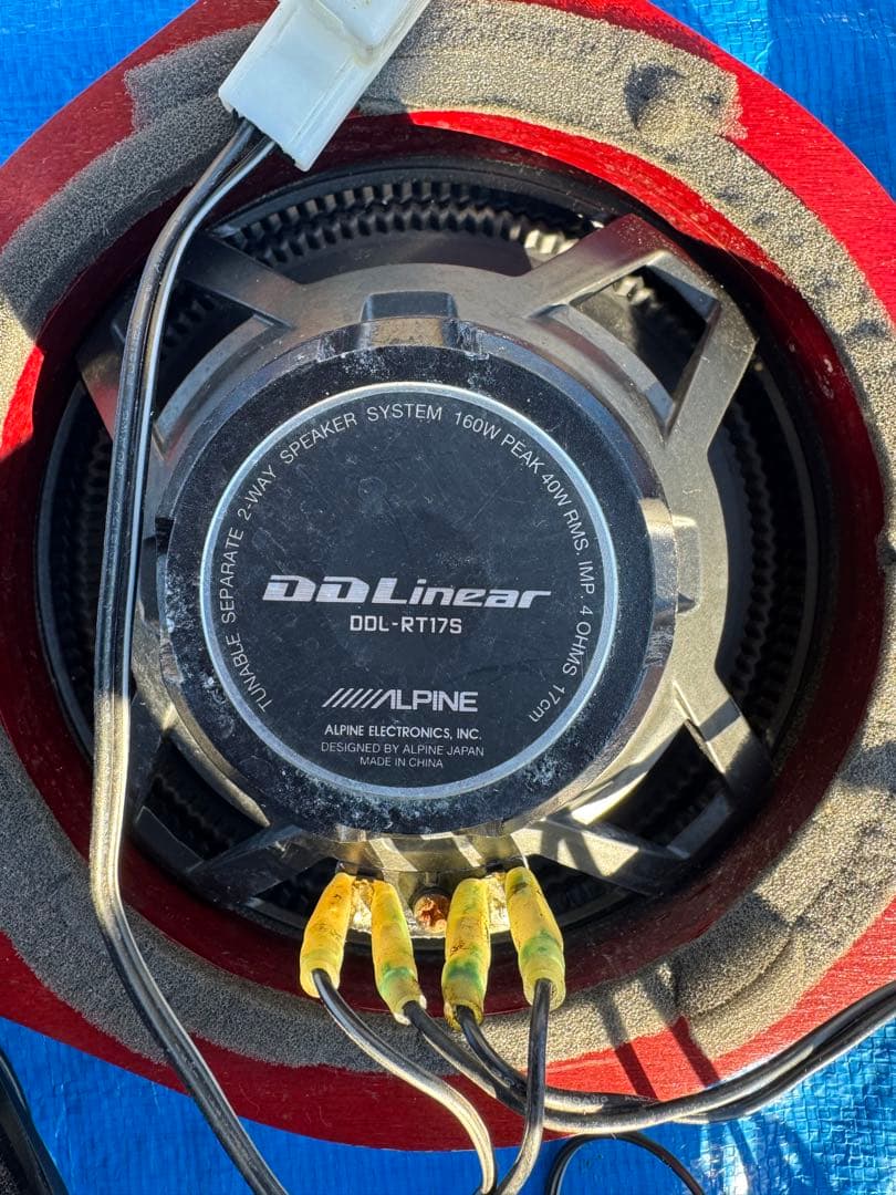 ALPINE DDリニアドアスピーカー（ツイーター付きクロスオーバー2ピース）