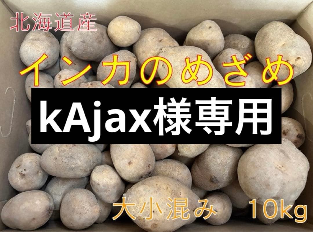 【kAjax】北海道産じゃがいも（インカのめざめ）　大小混み20kg