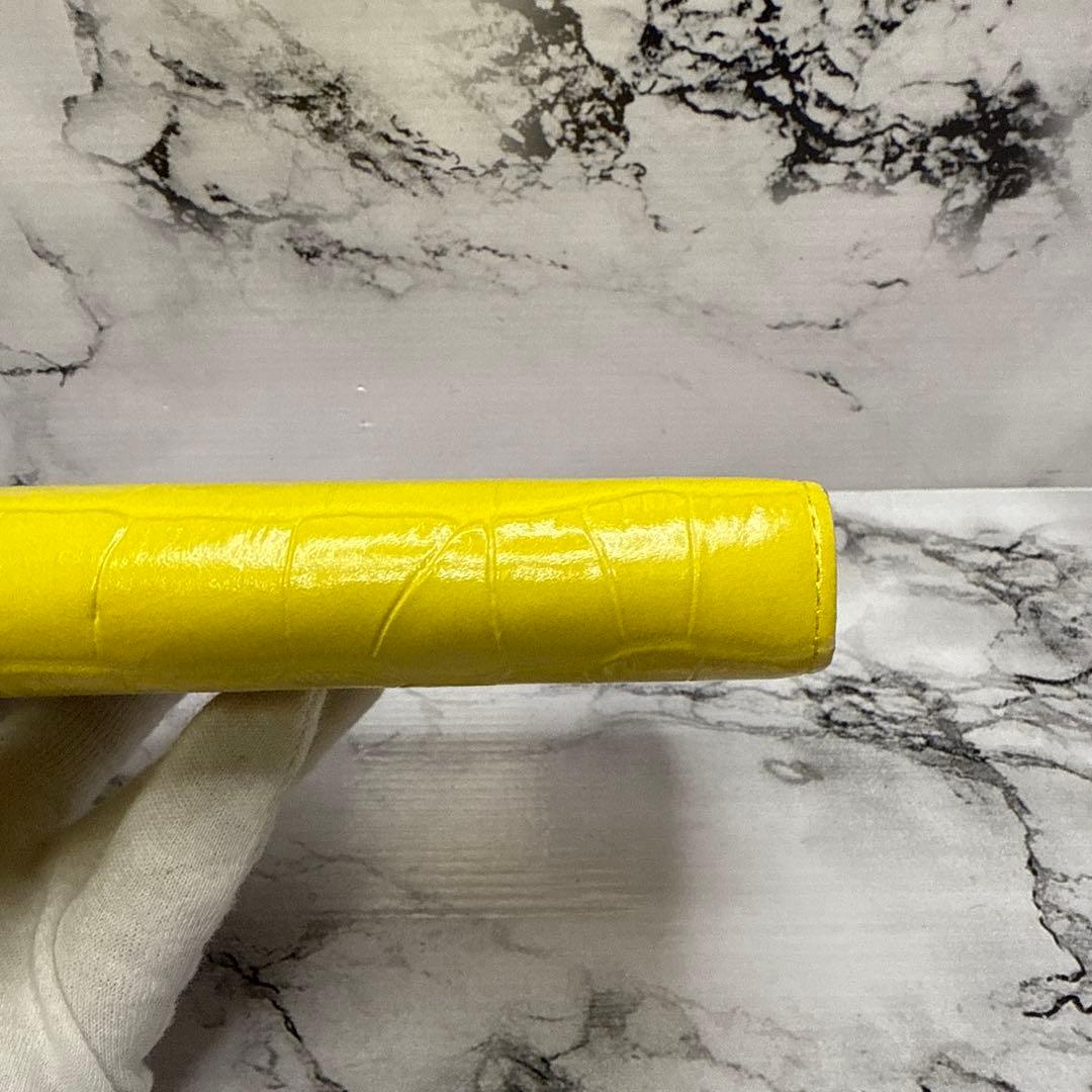 (極美品)大人気、シンクビー、長財布、ラウンドジップ、オールレザー、型押しクロコ