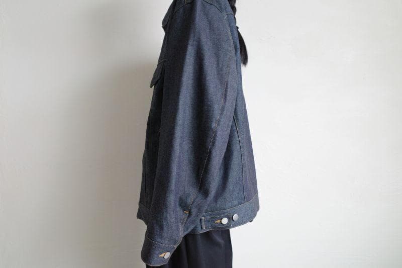 ジャケット・アウター stein CASHMERE DENIM FLY FRONT JACKET