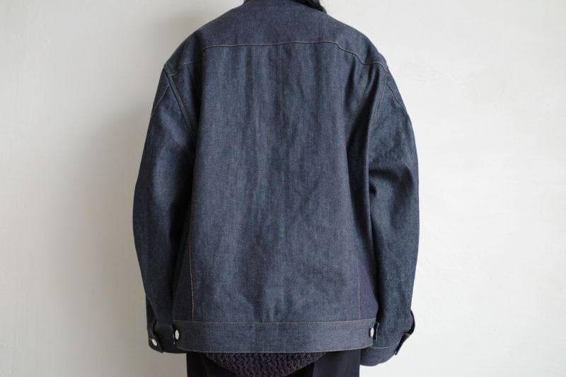 ジャケット・アウター stein CASHMERE DENIM FLY FRONT JACKET