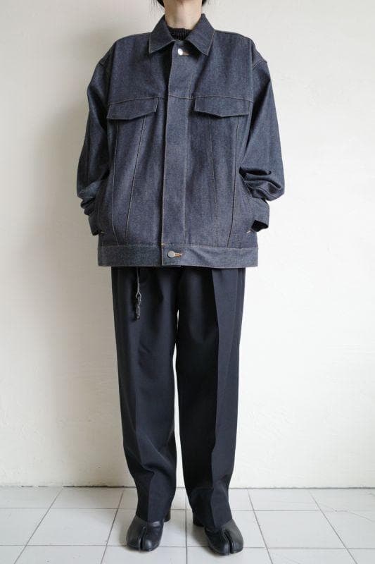 ジャケット・アウター stein CASHMERE DENIM FLY FRONT JACKET