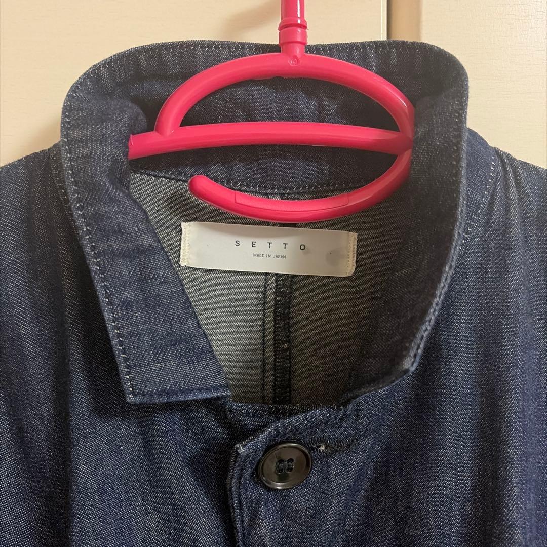 SETTO セット マーケットジャケット インディゴ デニム コートアウター