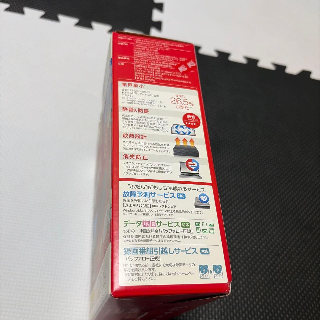 BUFFALO 4TB 外付けハードディスク HD-LDS4.0U3-BA