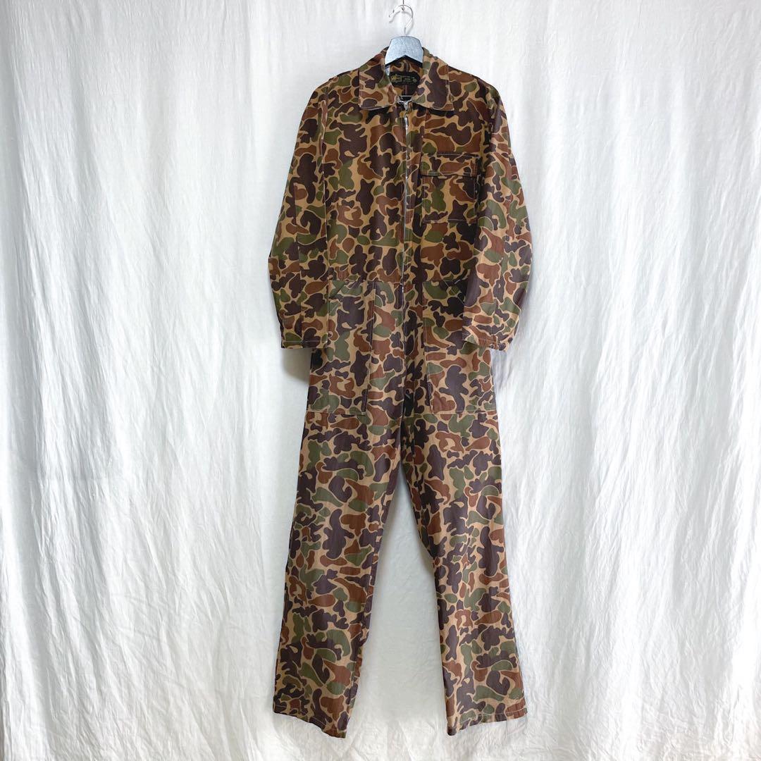 70s Kmart ダックハンターカモ 迷彩 オールインワン つなカバーオール