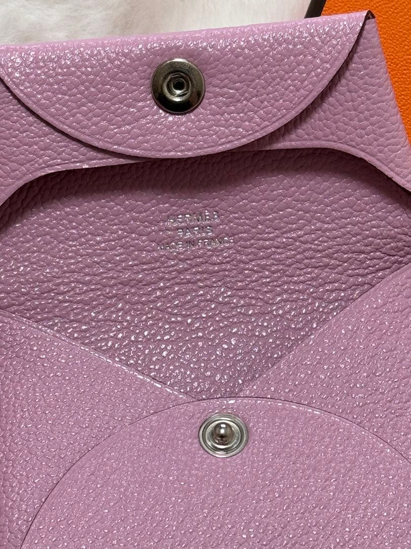 あーたん☆新品☆HERMES バスティア　ケース　モーヴシルベスト