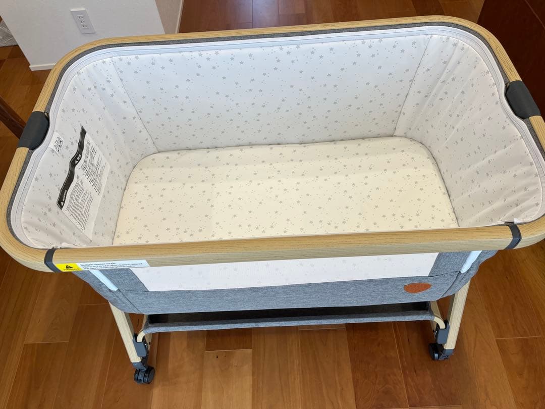 HZDMJ ベビーベッド 2024年モデル　グレー