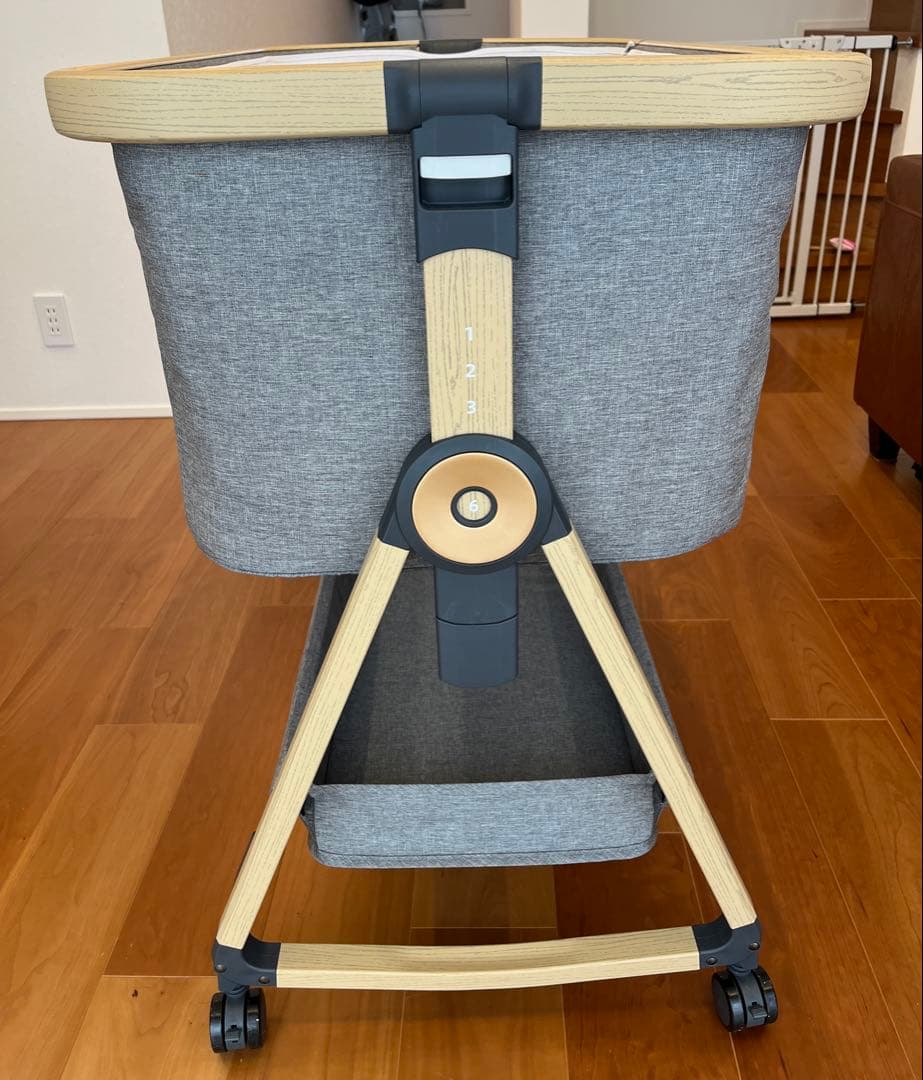 HZDMJ ベビーベッド 2024年モデル　グレー